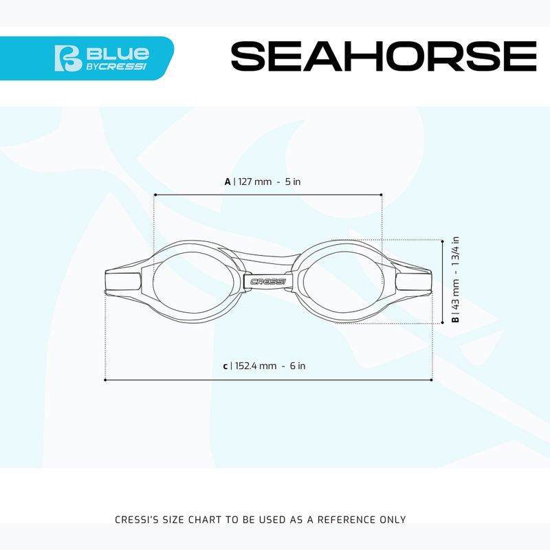 Окуляри для плавання дитячі Cressi Seahorse grey/white/pink 8