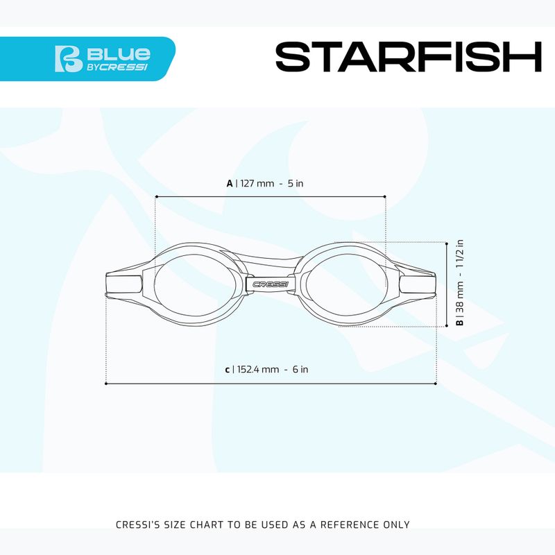 Окуляри для плавання дитячі Cressi Starfish white/pink 2