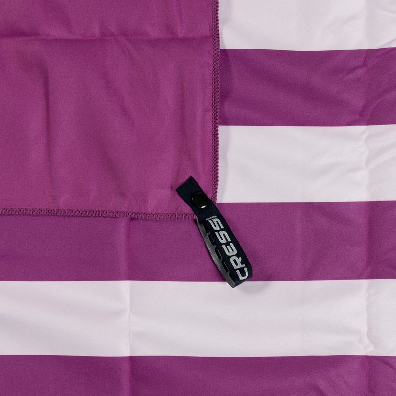 Рушник швидковисихаючий Cressi Microfiber Stripe liliac 4