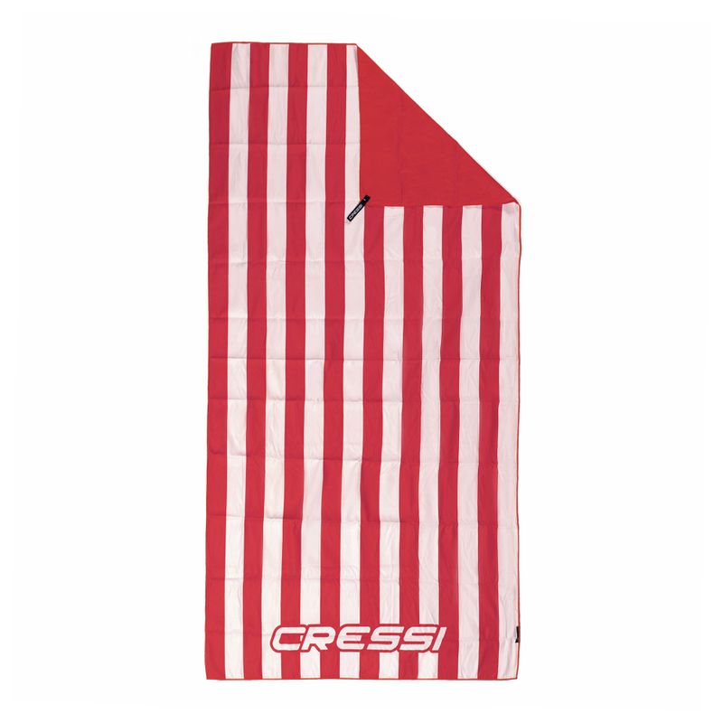 Рушник швидковисихаючий Cressi Microfiber Stripe red