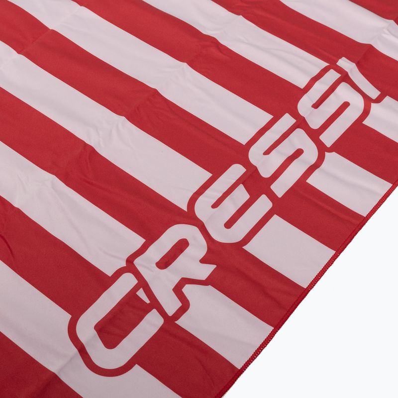 Рушник швидковисихаючий Cressi Microfiber Stripe red 3