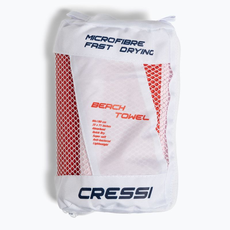 Рушник швидковисихаючий Cressi Microfiber Stripe red 5