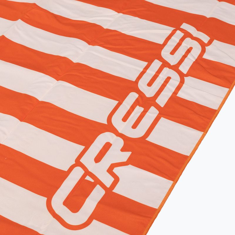 Рушник швидковисихаючий Cressi Microfiber Stripe tangerine 3