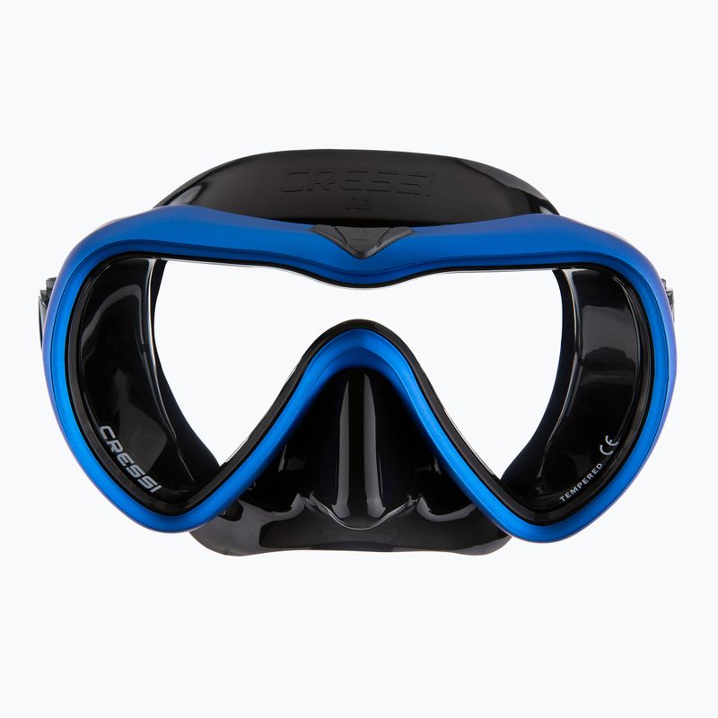 Маска для дайвінгу Cressi A1 Anti Fog black/blue 2