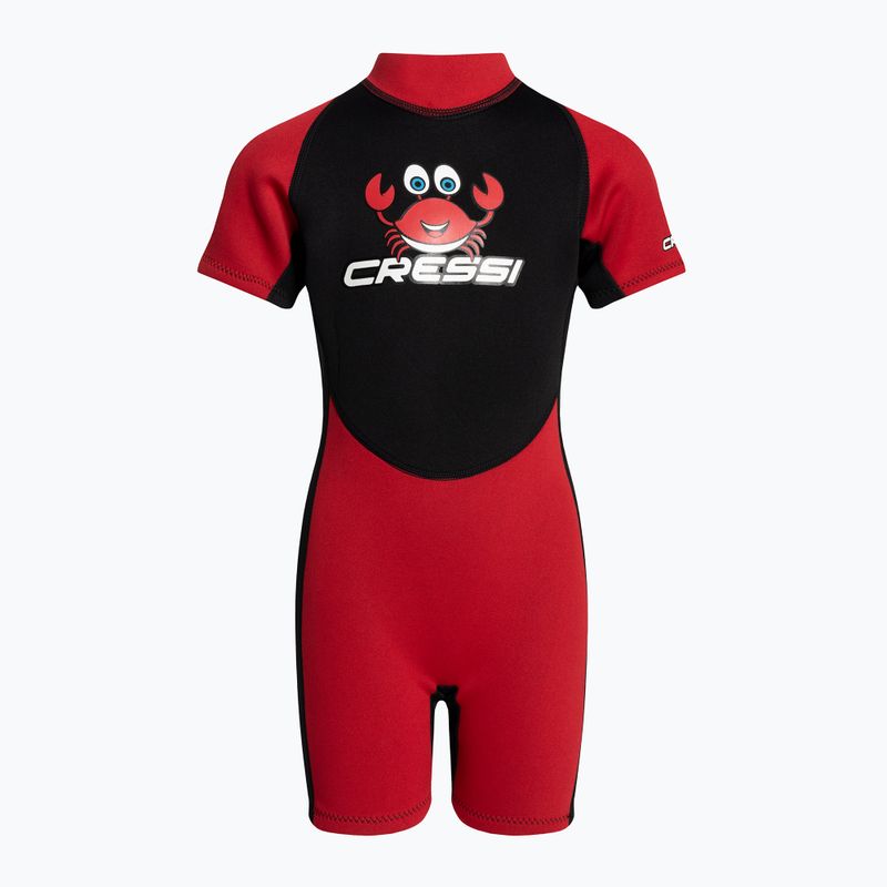 Гідрокостюм дитячий Cressi Smoby Shorty 2 mm black/red