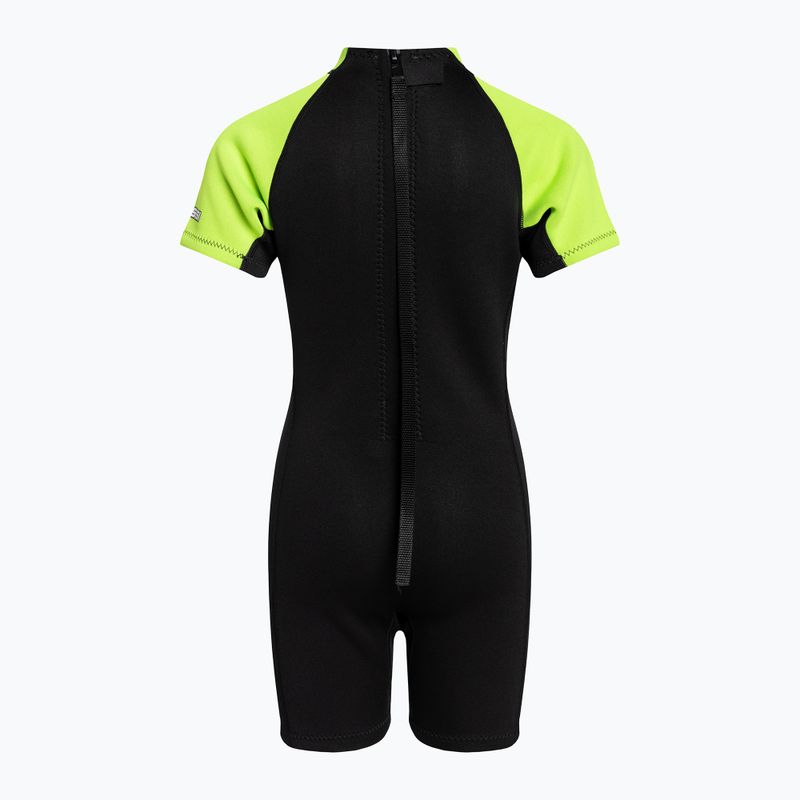 Гідрокостюм дитячий Cressi Smoby Shorty 2 mm black/fluo green 2