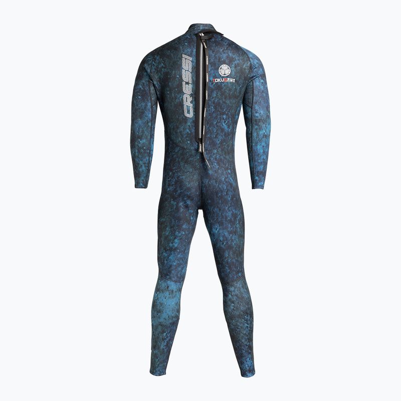 Гідрокостюм чоловічий Cressi Tokugawa Monopiece 3 мм camo blue 2