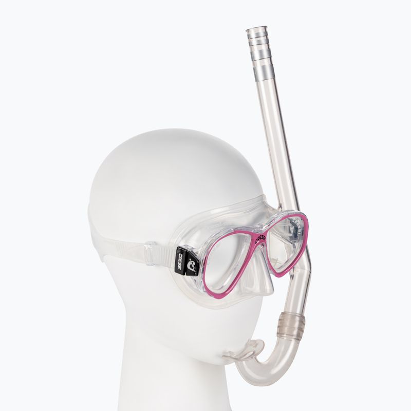 Набір для снорклінгу дитячий Cressi Perla + Minigringo clear/pink 2