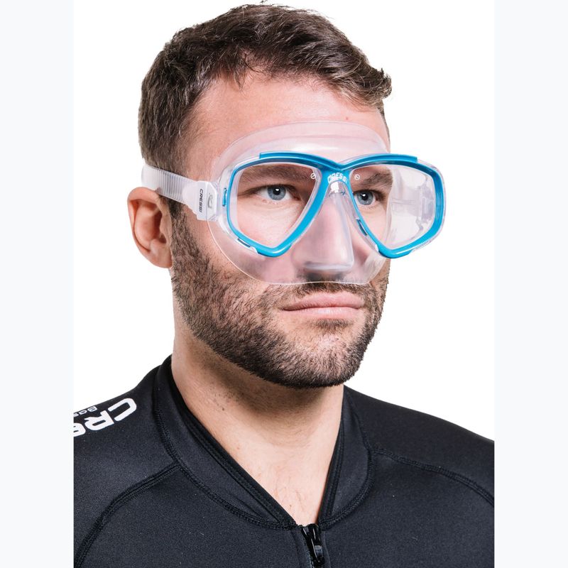 Маска для дайвінгу Cressi Perla clear/blue 3