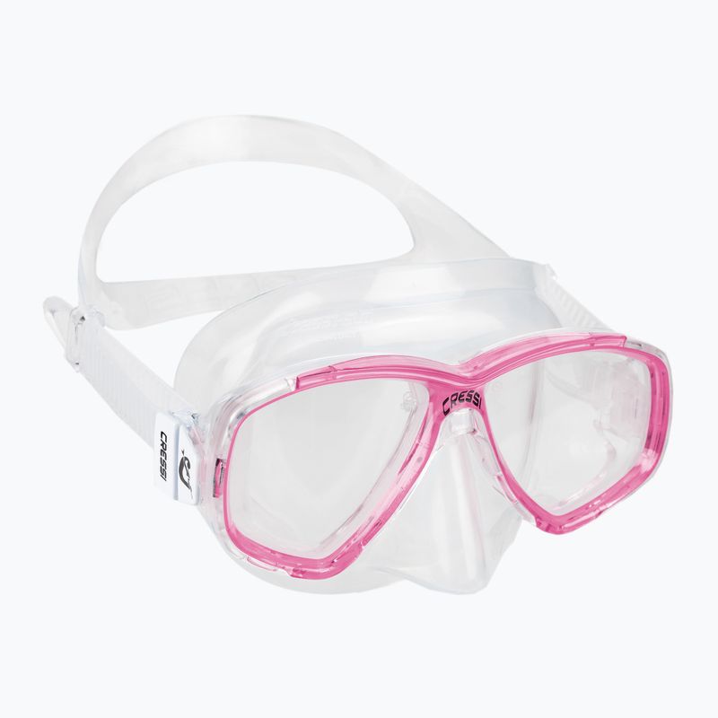 Маска для дайвінгу Cressi Perla clear/pink