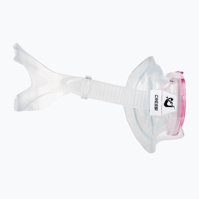 Маска для дайвінгу Cressi Perla clear/pink 3