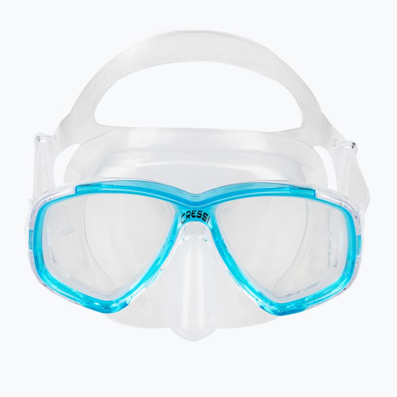 Маска для дайвінгу Cressi Perla clear/aquamarine 2