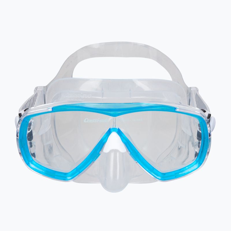 Маска для дайвінгу Cressi Estrella clear/aquamarine 2