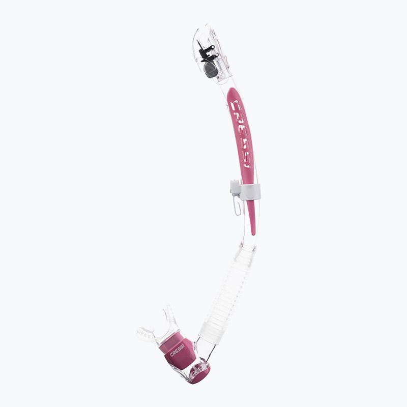Трубка для дайвінгу Cressi Itaca Ultra Dry clear/pink