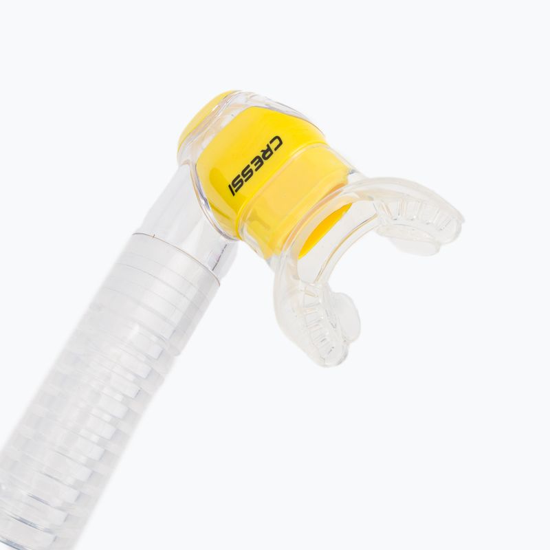 Трубка для дайвінгу Cressi Corfu sil. clear/silver yellow 2
