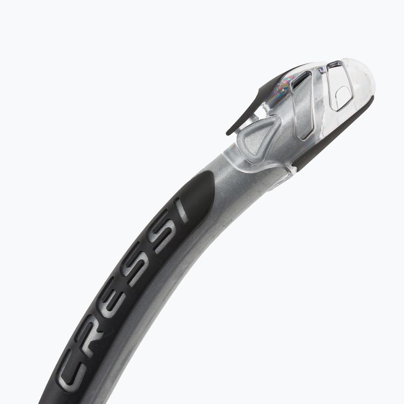 Трубка для дайвінгу Cressi Corfu sil. clear/silver black 3