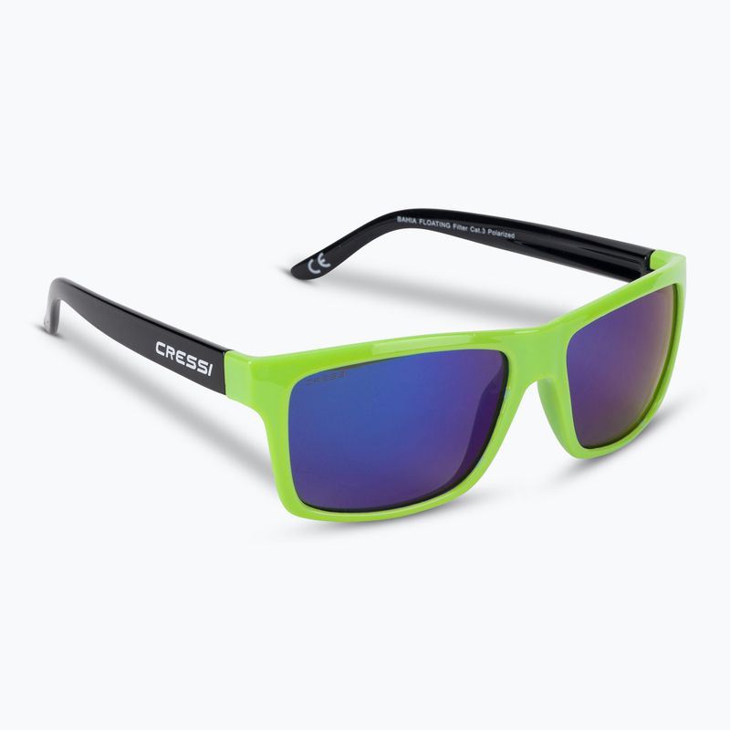 Сонцезахисні окуляри Cressi Bahia Floating black/kiwi/blue mirrored