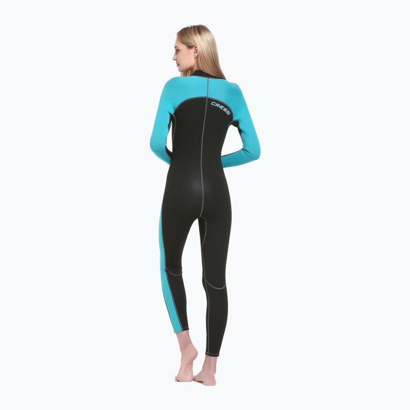 Гідрокостюм жіночий Cressi Lido Monopiece 2 мм black/aquamarine 2