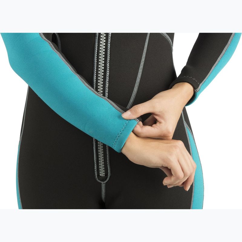 Гідрокостюм жіночий Cressi Lido Monopiece 2 мм black/aquamarine 6