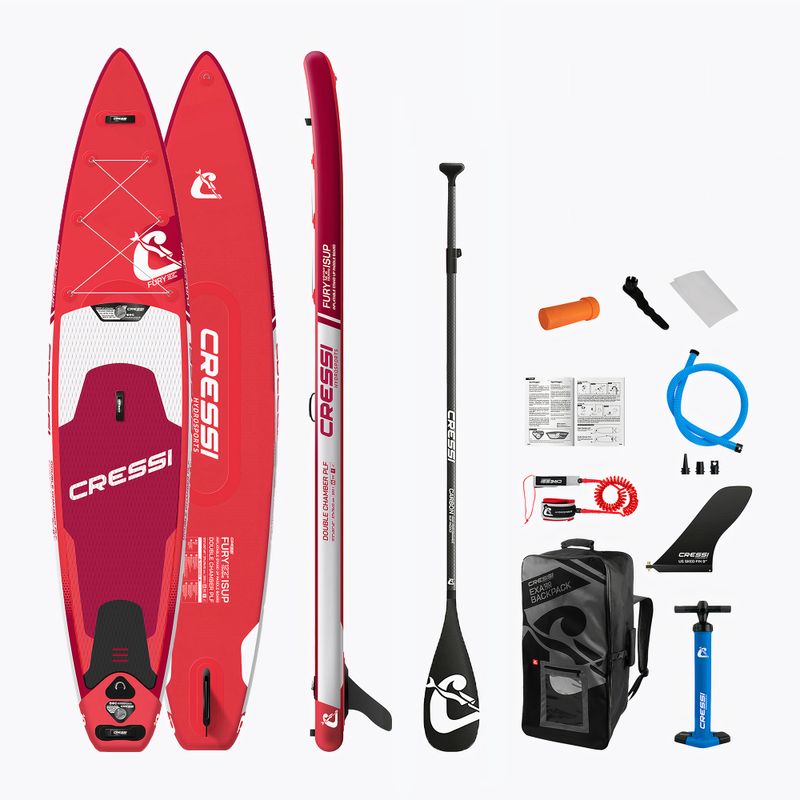 SUP-дошка  Cressi Fury Touring DC iSUP 12'2'' red