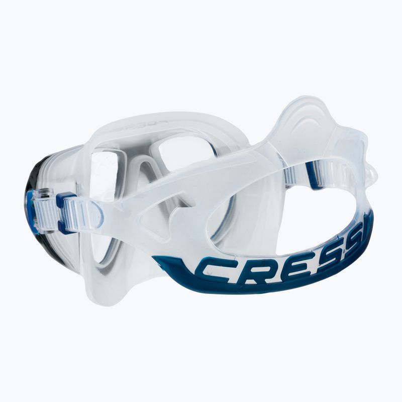 Маска для дайвінгу Cressi Quantum clear/blue 4