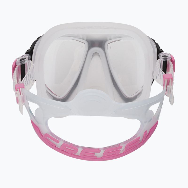 Маска для дайвінгу Cressi Quantum clear/pink 5