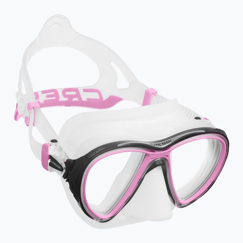 Маска для дайвінгу Cressi Quantum clear/pink 6