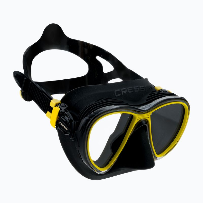 Маска для дайвінгу Cressi Quantum black/yellow