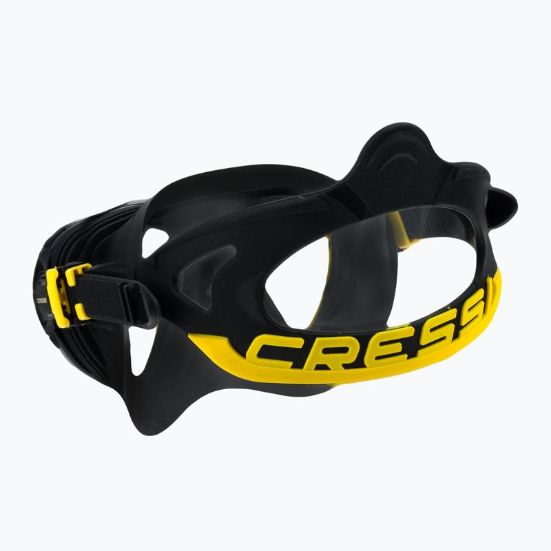 Маска для дайвінгу Cressi Quantum black/yellow 4