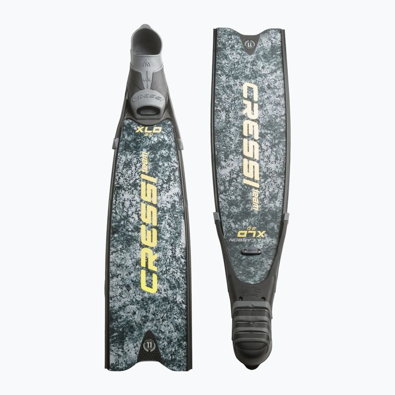 Ласти для пірнання Cressi Gara Turbo Carbon grey camo 2