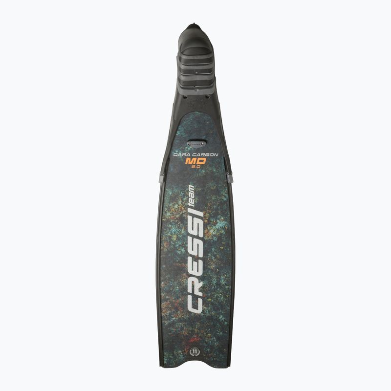 Ласти для пірнання Cressi Gara Turbo Carbon green camo 4
