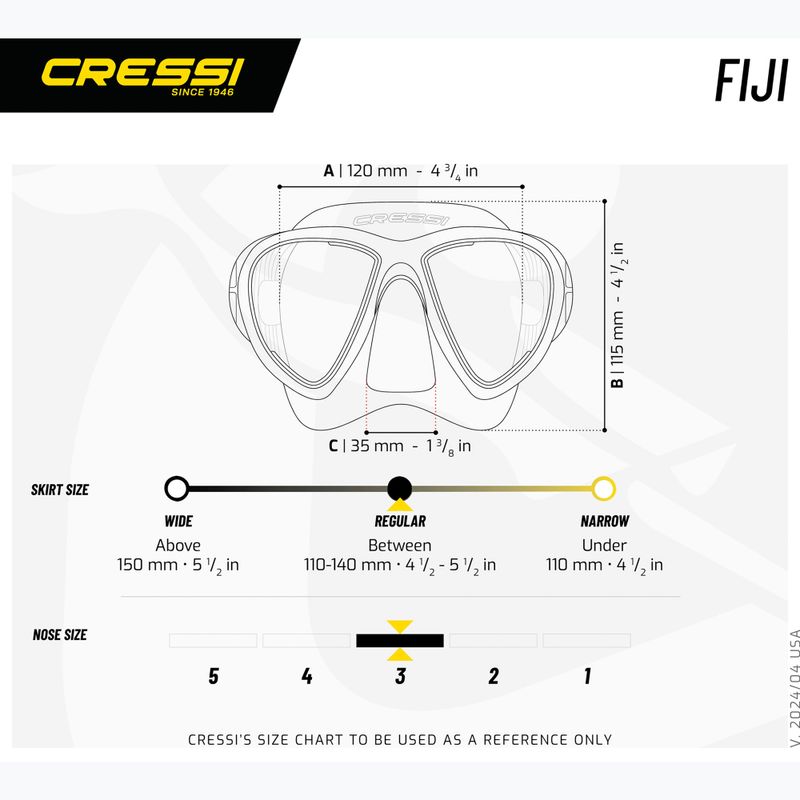 Маска для пірнання Cressi Fiji black/blue 6