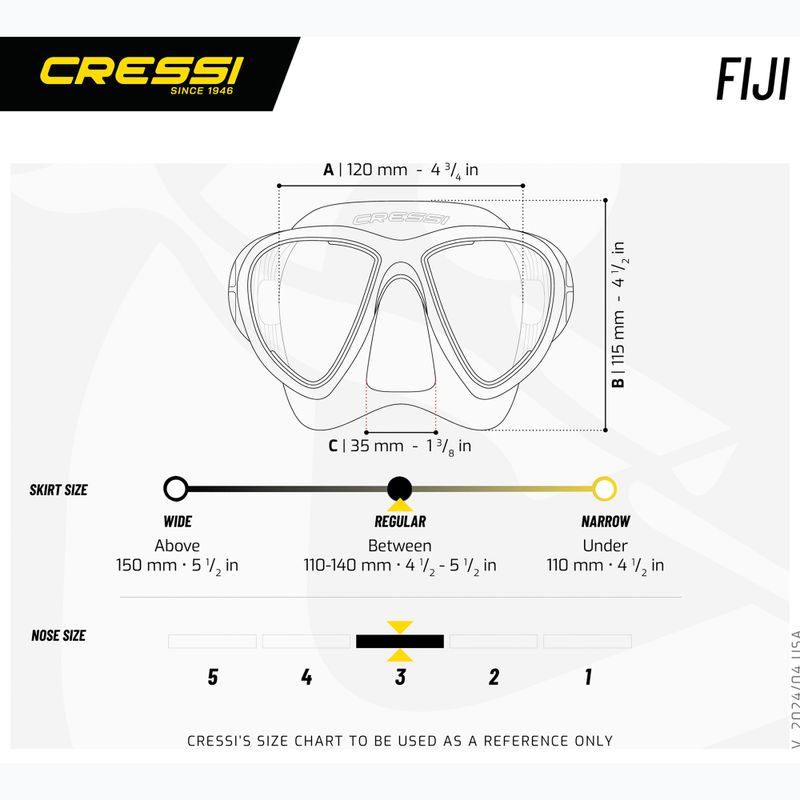 Маска для пірнання Cressi Fiji black/black 6