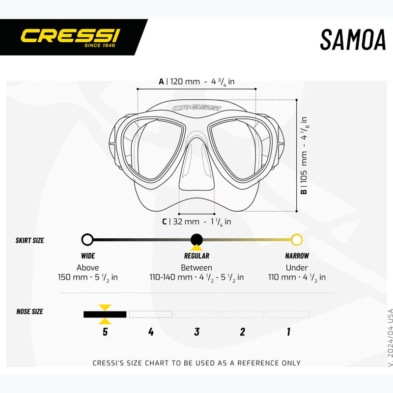 Маска для пірнання Cressi Samoa black/black 6