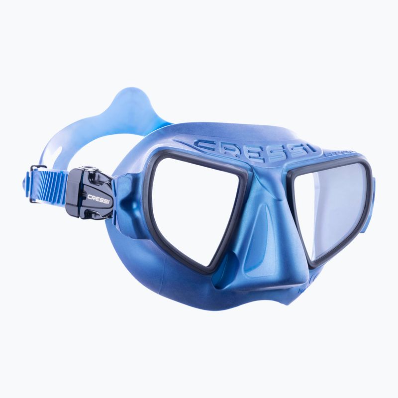 Маска для пірнання Cressi Atom blue metal/black