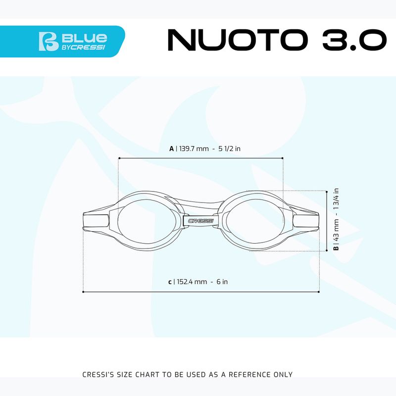 Окуляри для плавання Cressi Nuoto 3.0 yellow/black 4