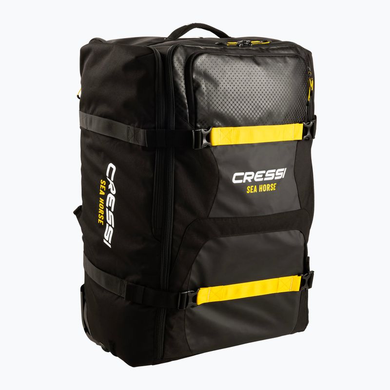 Сумка дорожня Cressi Sea Horse 152 л black/yellow