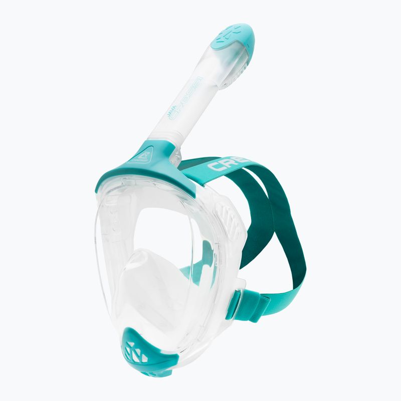 Маска повнолицьова для снорклінгу Cressi Java Full Face clear/aquamarine 2