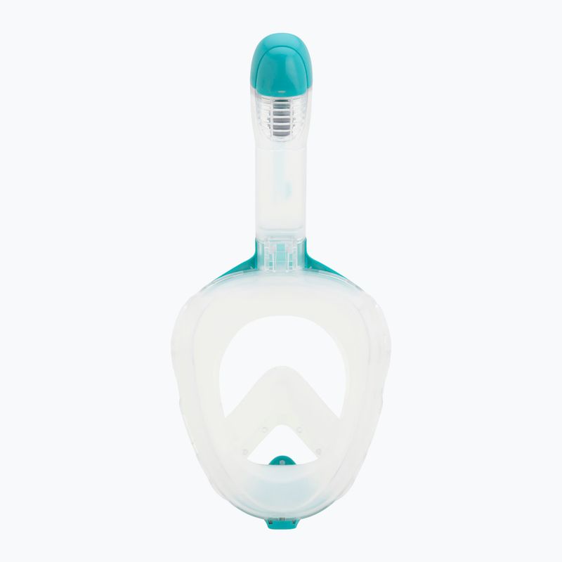 Маска повнолицьова для снорклінгу Cressi Java Full Face clear/aquamarine 4