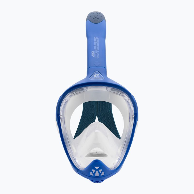 Маска повнолицьова для снорклінгу Cressi Java Full Face blue/blue navy 3