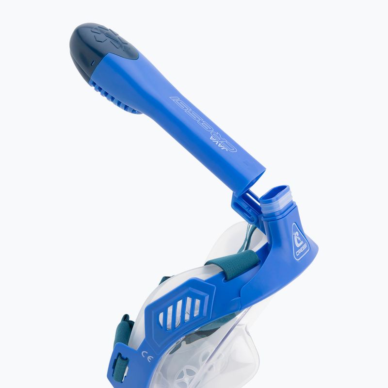 Маска повнолицьова для снорклінгу Cressi Java Full Face blue/blue navy 7