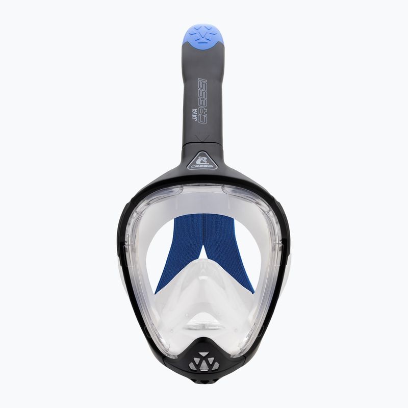 Маска повнолицьова для снорклінгу Cressi Java Full Face black/blue 3