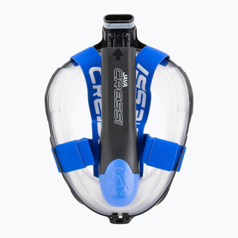 Маска повнолицьова для снорклінгу Cressi Java Full Face black/blue 5