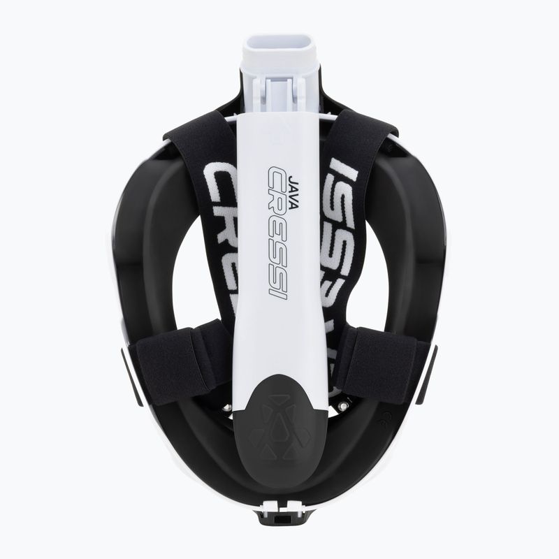 Маска повнолицьова для снорклінгу Cressi Java Full Face white/black 6