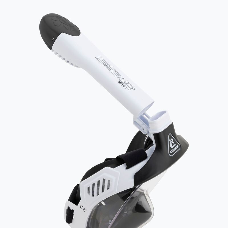 Маска повнолицьова для снорклінгу Cressi Java Full Face white/black 7