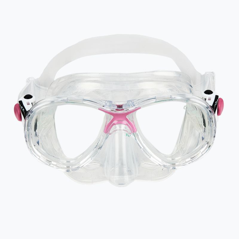 Набір для підводного плавання Cressi Marea + Seal Dry Jr clear/pink 4