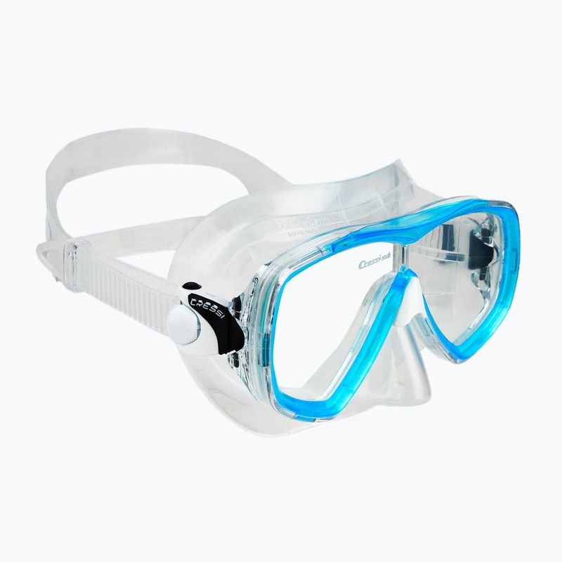 Набір для пірнання Cressi Estrella + Seal Dry clear/aquamarine 2