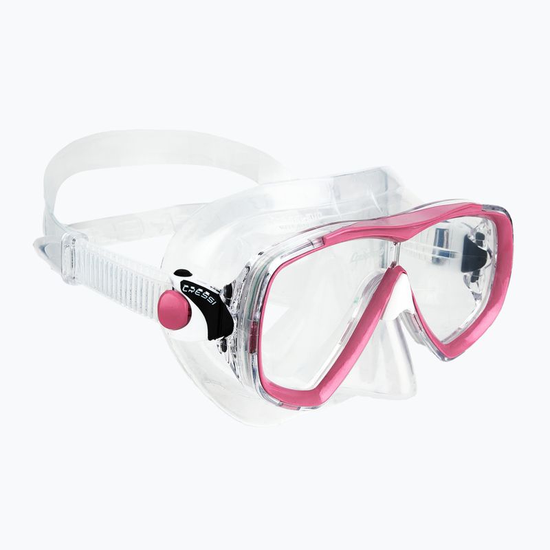 Набір для пірнання Cressi Estrella + Seal Dry clear/pink 2