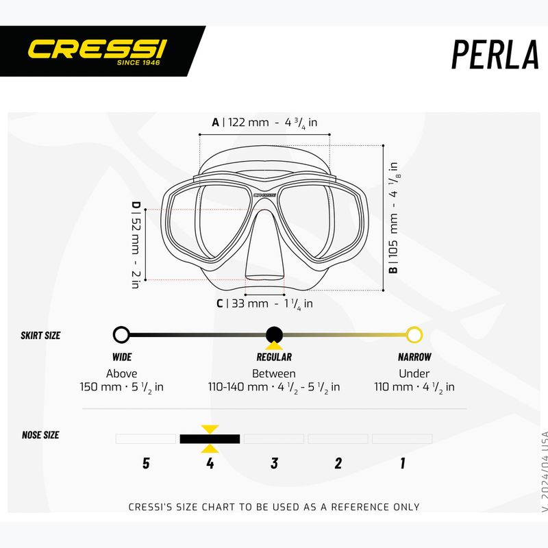 Маска для пірнання Cressi Perla black/blue 5