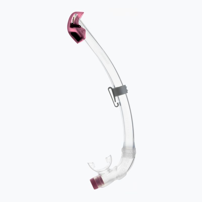 Трубка для пірнання Cressi Seal Dry clear/pink